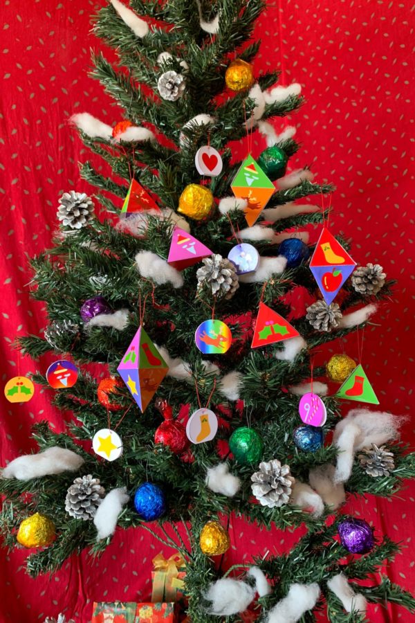 Christmas ornaments (four types) – Kids Idea